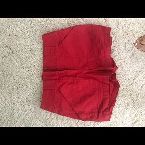 LOFT Red Shorts